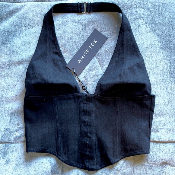 White Fox Boutique Tops - NWT White Fox Secret Identity Bustier Black Corset